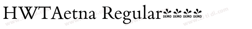 HWTAetna Regular字体转换